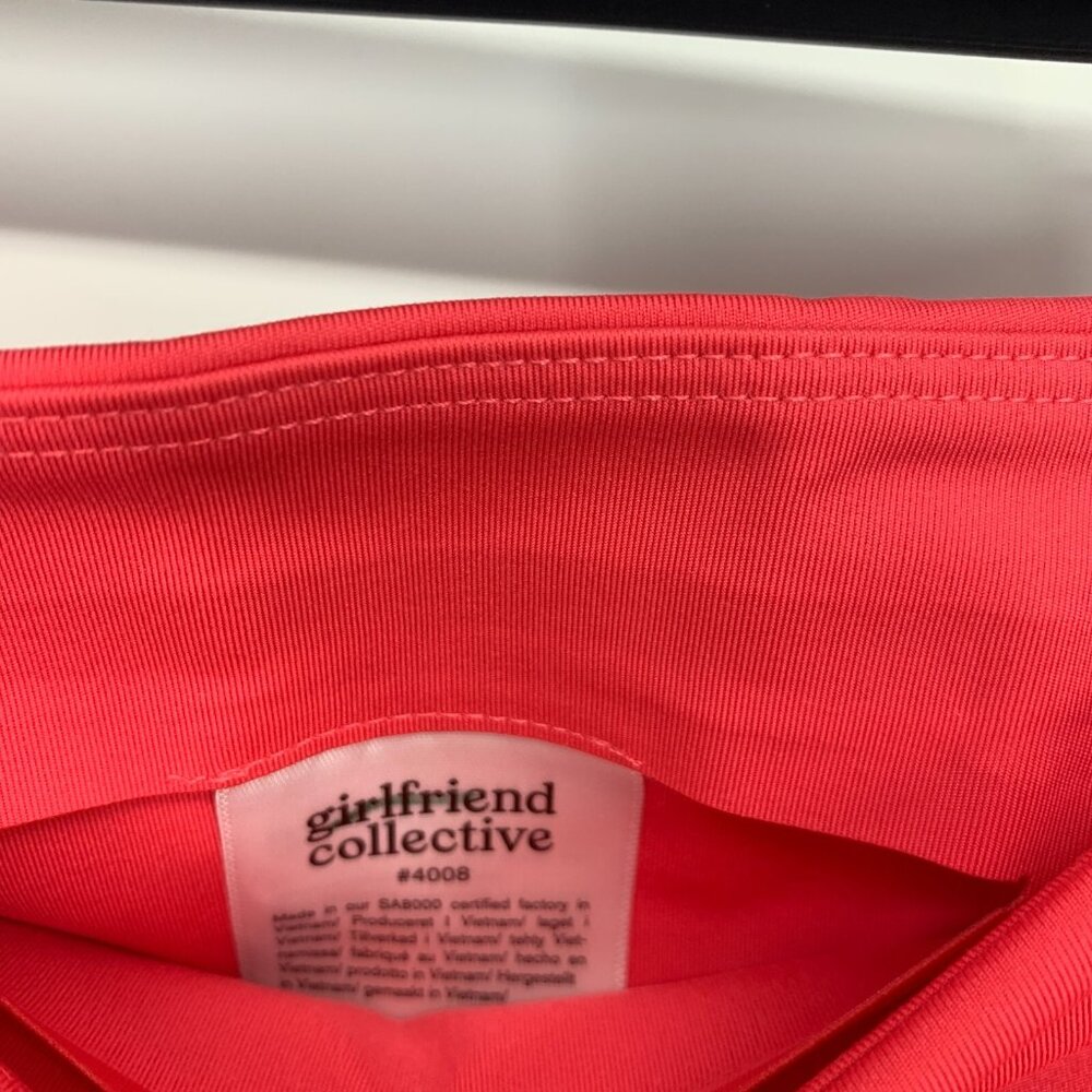 Girlfriend Collective Leggings High Waist 7/8 Crop Geranium Pink NWT - Picture 6 of 15